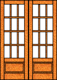 Flat Top 12 Lite Doors