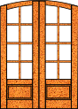 Arch Top 8 Lite Doors