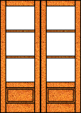 Flat Top 3 Lite Doors
