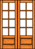 Flat Top 8 Lite Doors