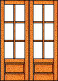 Flat Top 6 Lite Doors