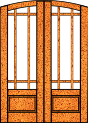 Arch Top 9 Lite Doors    Prairie